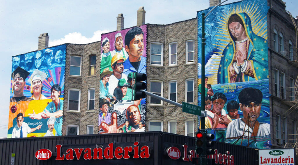 Outdoor murals in Pilsen|